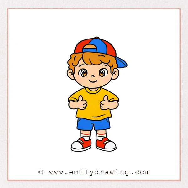 Preview of Cartoon Boy drawing